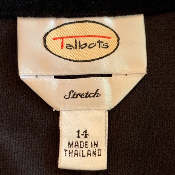 Talbots Black Jacket Size 14 - Picture 3 of 8